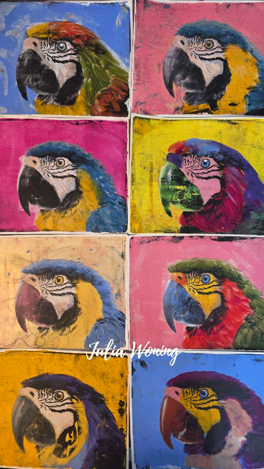 Workshop Ara drukken met gelli arts en Ara